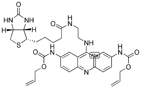 2,7-BIS(ALLOXYCARBONYLAMINO)-9-(BIOTINYLAMINOETHYLAMINO)ACRIDINE CAS#: 1219125-65-1