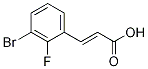 (2E)-3-(3-Bromo-2-fluorophenyl)prop-2-enoic acid CAS#: 1214791-57-7