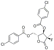 (2R)-2-Deoxy-2-fluoro-2-Methyl-D-erythro-pentonic acid-g-lactone 3,5-bis(4-chlorobenzoate) CAS#: 1294481-79-0