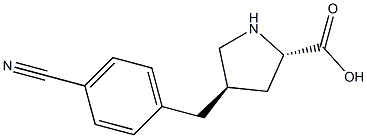 (2S,4R)-4-(4-cyanobenzyl)pyrrolidine-2-carboxylic acid CAS#: 1266320-28-8