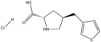 (2S,4R)-4-(thiophen-3-ylMethyl)pyrrolidine-2-carboxylic acid hydrochloride CAS#: 1373512-35-6