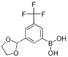 3-(1,3-Dioxolan-2-yl)-5-(trifluoromethyl)phenylboronic acid CAS#: 1072946-51-0