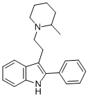 3-(2-(2-Methyl-1-piperidinyl)ethyl)-2-phenyl-1H-indole CAS#: 71765-63-4