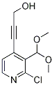 3-(2-Chloro-3-(dimethoxymethyl)pyridin-4-yl)prop-2-yn-1-ol CAS#: 1186310-64-4