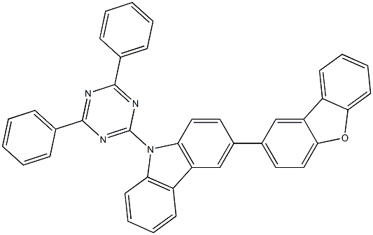 3-(2-Dibenzofuranyl)-9-(4,6-diphenyl-1,3,5-triazin-2-yl)-9H-carbazole CAS#: 1266388-81-1