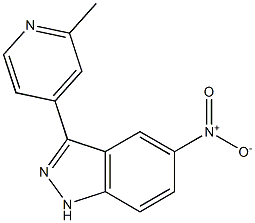 3-(2-methylpyridin-4-yl)-5-nitro-1H-indazole CAS#: 1356088-25-9