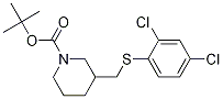 3-(2,4-Dichloro-phenylsulfanylmethyl)-piperidine-1-carboxylic acid tert-butyl ester CAS#: 1353958-55-0