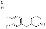 3-(3-FLUORO-4-METHOXY-BENZYL)-PIPERIDINE HYDROCHLORIDE CAS#: 1172742-77-6