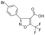 3-(4-Bromophenyl)-5-(trifluoromethyl)-1,2-oxazole-4-carboxylic acid CAS#: 1159978-82-1
