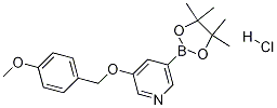 3-(4-Methoxybenzyloxy)-5-(4,4,5,5-tetramethyl-1,3,2-dioxaborolan-2-yl)pyridinehydrochloride CAS#: 1150271-39-8