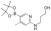 3-(4-Methyl-5-(4,4,5,5-tetraMethyl-1,3,2-dioxaborolan-2-yl)pyridin-2-ylaMino)propan-1-ol CAS#: 1352414-61-9