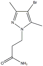 3-(4-bromo-3,5-dimethyl-1H-pyrazol-1-yl)propanamide(SALTDATA: FREE) CAS#: 1177284-74-0
