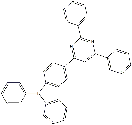 3-(4,6-Diphenyl-1,3,5-triazin-2-yl)-9-phenyl-9H-carbazole CAS#: 1313391-57-9