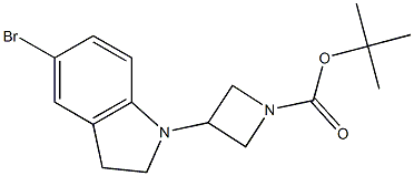 3-(5-broMo-2,3-dihydro-indol-1-yl)-azetidine-1-carboxylic acid tert-butyl ester CAS#: 1194732-22-3