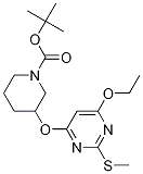 3-(6-Ethoxy-2-Methylsulfanyl-pyriMidin-4-yloxy)-piperidine-1-carboxylic acid tert-butyl ester CAS#: 1353977-75-9