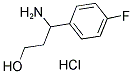 3-AMINO-3-(4-FLUORO-PHENYL)-PROPAN-1-OL HYDROCHLORIDE CAS#: 1159822-93-1