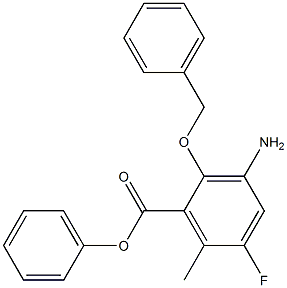 3-AMino-2-benzyloxy-5-fluoro-6-Methyl-benzoic acid phenyl ester CAS#: 1207284-89-6