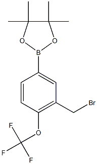 (3-(BROMOMETHYL)-4-(TRIFLUOROMETHOXY)PHENYL)BORONIC ACID, PINACOL ESTER CAS#: 1073354-06-9