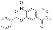 3-(Benzyloxy)-N-methoxy-N-methyl-4-nitrobenzamide CAS#: 1186405-08-2