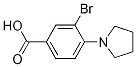 3-BroMo-4-pyrrolidinobenzoic Acid CAS#: 1131615-12-7