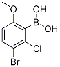 3-Bromo-2-chloro-6-methoxyphenylboronic acid CAS#: 1309981-00-7
