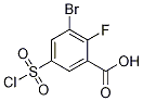 3-Bromo-2-fluoro-5-(chlorosulfonyl)benzoic acid CAS#: 1242339-96-3