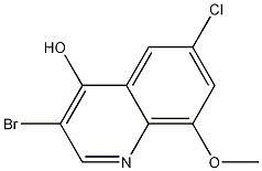 3-Bromo-6-chloro-4-hydroxy-8-methoxyquinoline CAS#: 1204810-80-9
