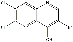 3-Bromo-6,7-dichloro-4-hydroxyquinoline CAS#: 1204810-30-9