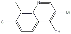 3-Bromo-7-chloro-4-hydroxy-8-methylquinoline CAS#: 1204810-52-5