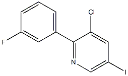 3-CHLORO-2-(3-FLUOROPHENYL)-5-IODOPYRIDINE CAS#: 1214384-24-3