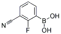 (3-CYANO-2-FLUOROPHENYL)BORONIC ACID CAS#: 1150114-77-4