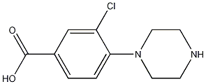 3-Chloro-4-piperazinobenzoic Acid CAS#: 1197193-06-8