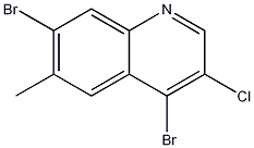 3-Chloro-4,7-dibromo-6-methylquinoline CAS#: 1211644-44-8