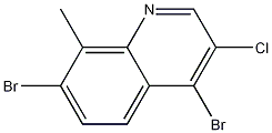 3-Chloro-4,7-dibromo-8-methylquinoline CAS#: 1210500-41-6