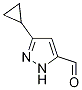 3-Cyclopropyl-1H-pyrazole-5-carbaldehyde CAS#: 1284220-47-8