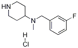 (3-Fluoro-benzyl)-methyl-piperidin-4-yl-amine hydrochloride CAS#: 1261231-94-0