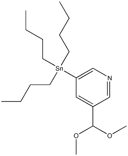 3-ForMyl-5-(tributylstannyl)pyridine diMethyl-acetal CAS#: 1204580-69-7