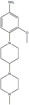 3-Methoxy-4-(4-(4-methylpiperazin-1-yl)piperidin-1-yl)aniline CAS#: 1254058-34-8