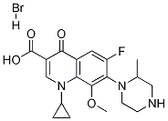 3-Quinolinecarboxylic acid, 1-cyclopropyl-6-fluoro-1,4-dihydro-8-Methoxy-7-(2-Methyl-1-piperazinyl)-4-oxo-, hydrobroMide CAS#: 1219097-43-4