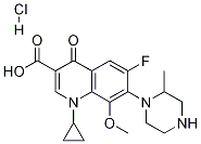 3-Quinolinecarboxylic acid, 1-cyclopropyl-6-fluoro-1,4-dihydro-8-Methoxy-7-(2-Methyl-1-piperazinyl)-4-oxo-, hydrochloride CAS#: 1219097-41-2