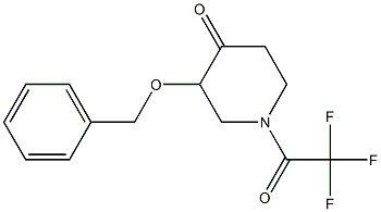 3-(benzyloxy)-1-(2,2,2-trifluoroacetyl)piperidin-4-one CAS#: 1189113-59-4