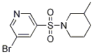 3-broMo-5-(3-Methylpiperidin-1-ylsulfonyl)pyridine CAS#: 1283337-50-7