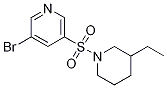 3-broMo-5-(3-ethylpiperidin-1-ylsulfonyl)pyridine CAS#: 1307532-78-0