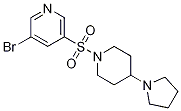 3-broMo-5-(4-(pyrrolidin-1-yl)piperidin-1-ylsulfonyl)pyridine CAS#: 1291411-31-8