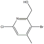 (3-bromo-6-chloro-4-methylpyridin-2-yl)methanol CAS#: 1374134-46-9