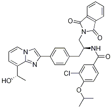 3-chloro-N-((S)-1-(1,3-dioxoisoindolin-2-yl)-3-(4-(8-((S)-1-hydroxyethyl)iMidazo[1,2-a]pyridin-2-yl)phenyl)propan-2-yl)-4-isopropoxybenzaMide CAS#: 1240137-67-0