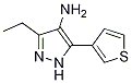 3-ethyl-5-(thiophen-3-yl)-1H-pyrazol-4-aMine CAS#: 1257877-25-0