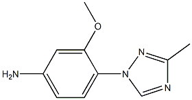 3-methoxy-4-(3-methyl-1H-1,2,4-triazol-1-yl)aniline CAS#: 1185019-85-5