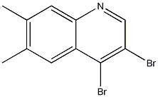 3,4-Dibromo-6,7-dimethylquinoline CAS#: 1209751-24-5