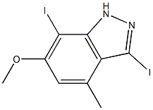 3,7-Diiodo-6-Methoxy-4-Methyl-1H-indazole CAS#: 1352397-42-2